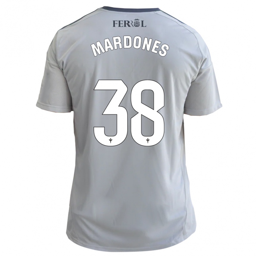 נשים כדורגל Alvaro Mardones #38 אפור כסף הרחק ג'רזי 2025/26