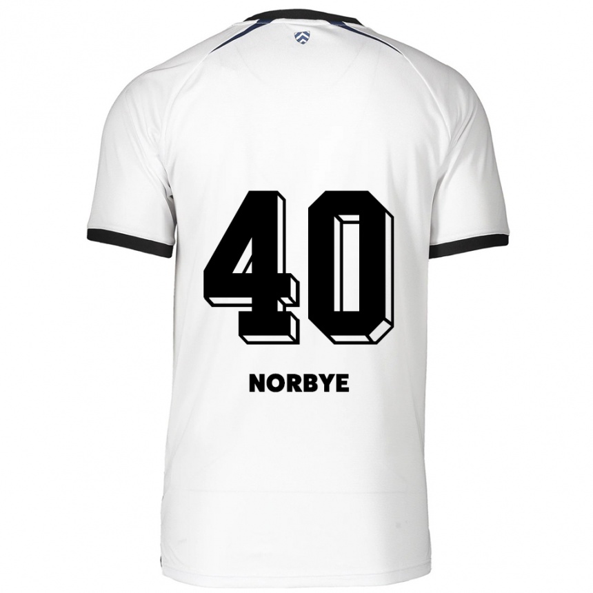 נשים כדורגל ג׳ונת׳ן פונהים נורבי #40 לבן שחור הרחק ג'רזי 2025/26