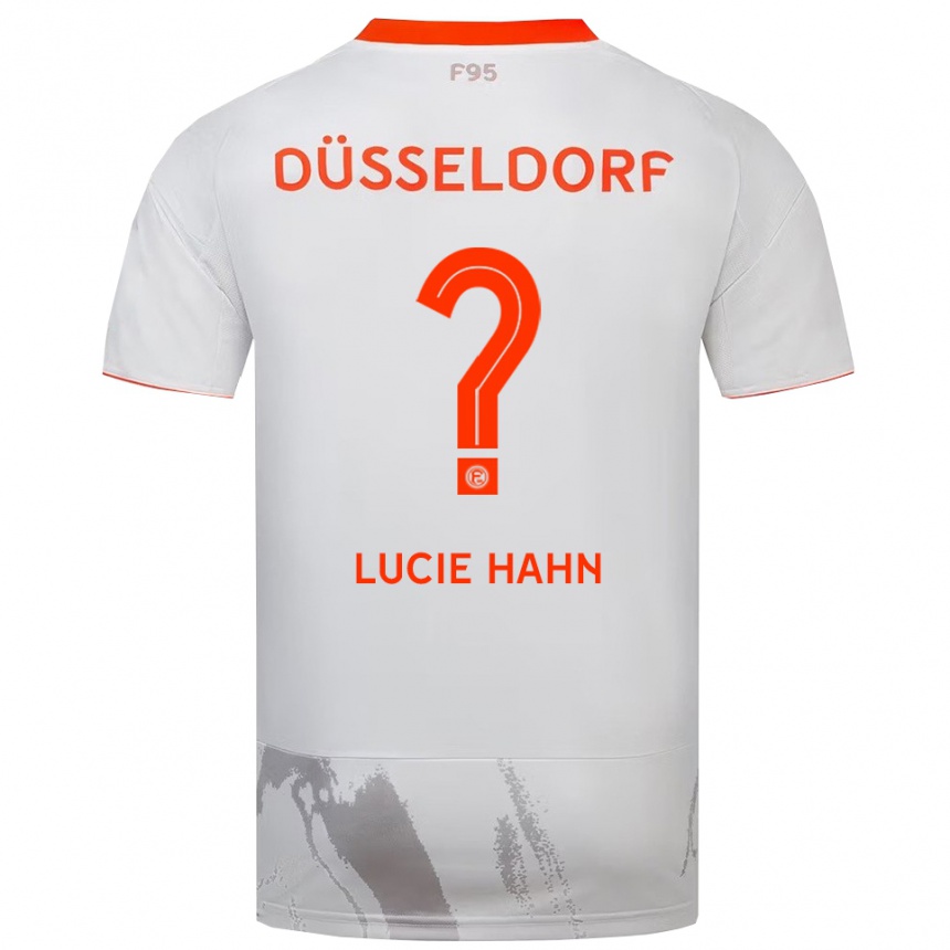 נשים כדורגל Lucie Hahn #0 לבן כתום הרחק ג'רזי 2025/26