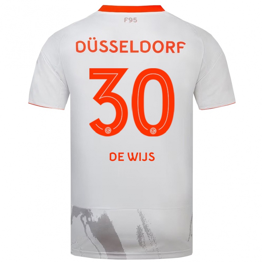 נשים כדורגל ג'ורדי דה וייס #30 לבן כתום הרחק ג'רזי 2025/26