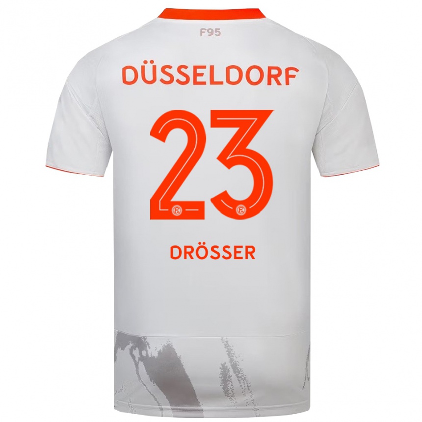 נשים כדורגל לוק ניקלס דרסר #23 לבן כתום הרחק ג'רזי 2025/26