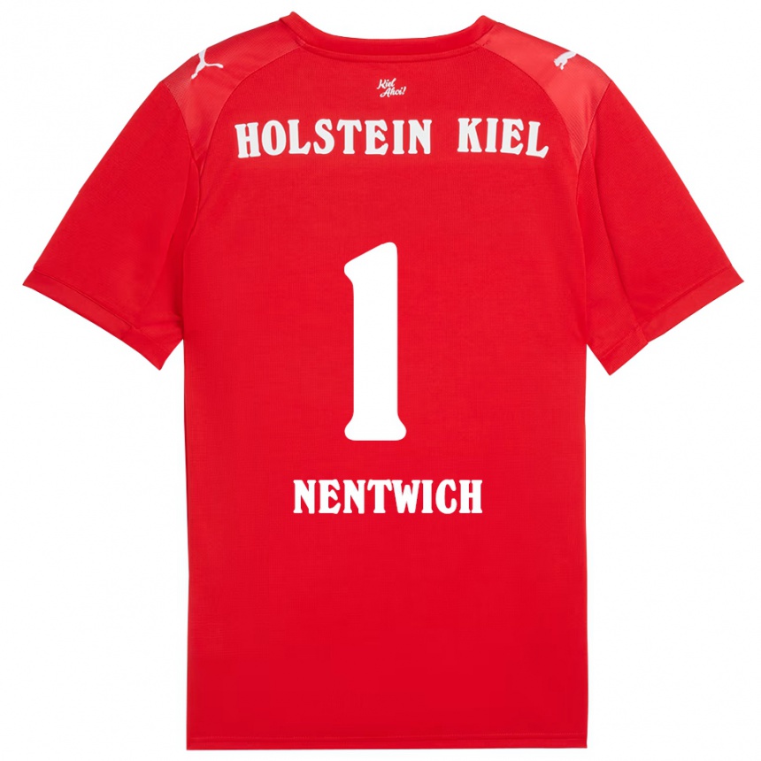 נשים כדורגל Emma Nentwich #1 אדום כחול הרחק ג'רזי 2025/26