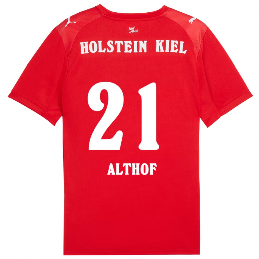 נשים כדורגל לאה אלטהוף #21 אדום כחול הרחק ג'רזי 2025/26