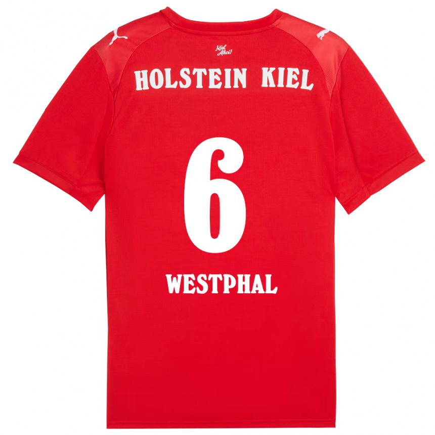 נשים כדורגל הנריק וסטפאל #6 אדום כחול הרחק ג'רזי 2025/26