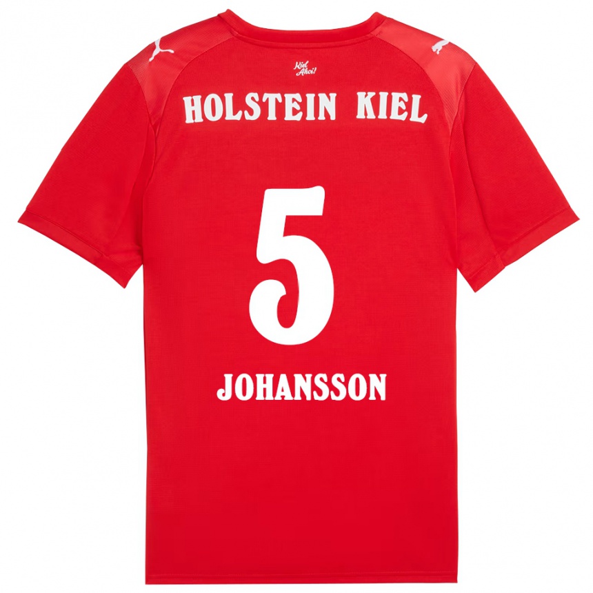 נשים כדורגל קארל יוהנסון #5 אדום כחול הרחק ג'רזי 2025/26