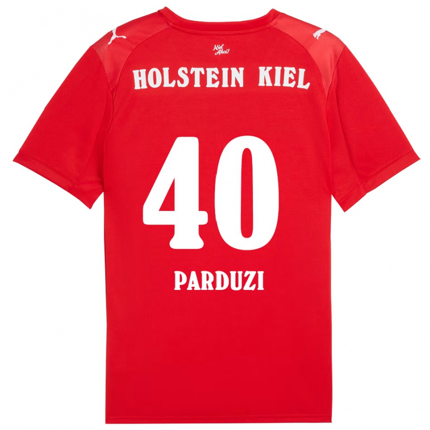 נשים כדורגל Leon Parduzi #40 אדום כחול הרחק ג'רזי 2025/26