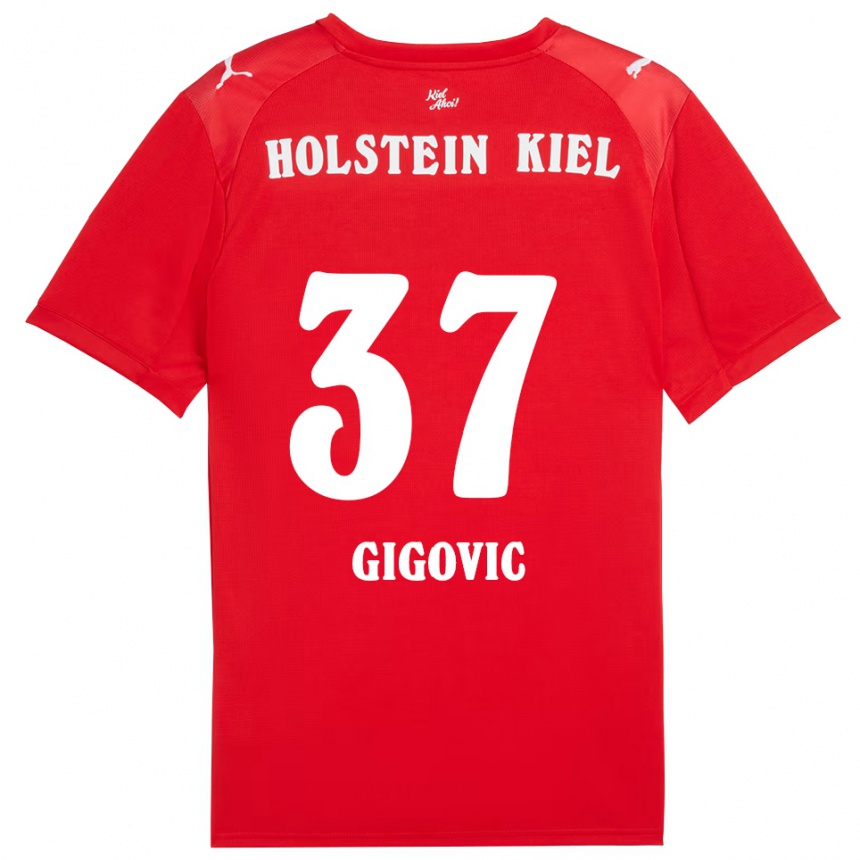 נשים כדורגל ארמין גיגוביץ׳ #37 אדום כחול הרחק ג'רזי 2025/26