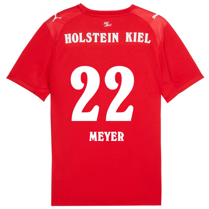 נשים כדורגל Mätthi Meyer #22 אדום כחול הרחק ג'רזי 2025/26