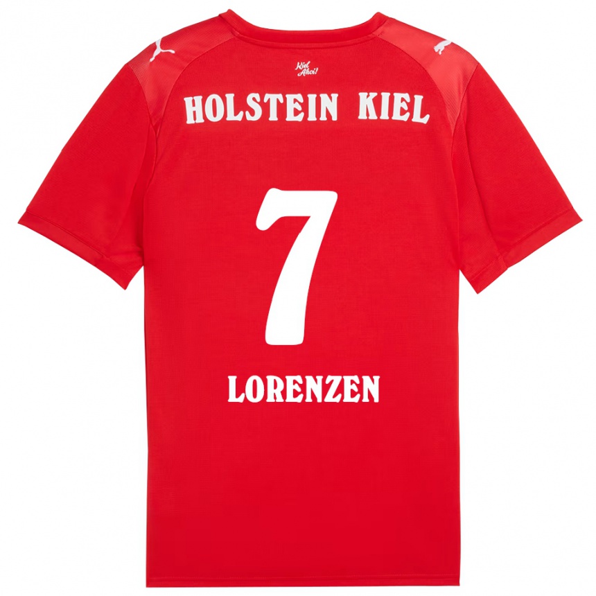 נשים כדורגל Luca Lorenzen #7 אדום כחול הרחק ג'רזי 2025/26