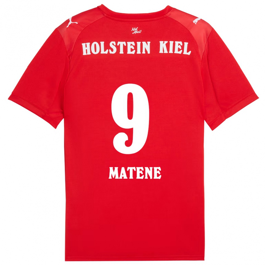 נשים כדורגל Islam Matene #9 אדום כחול הרחק ג'רזי 2025/26