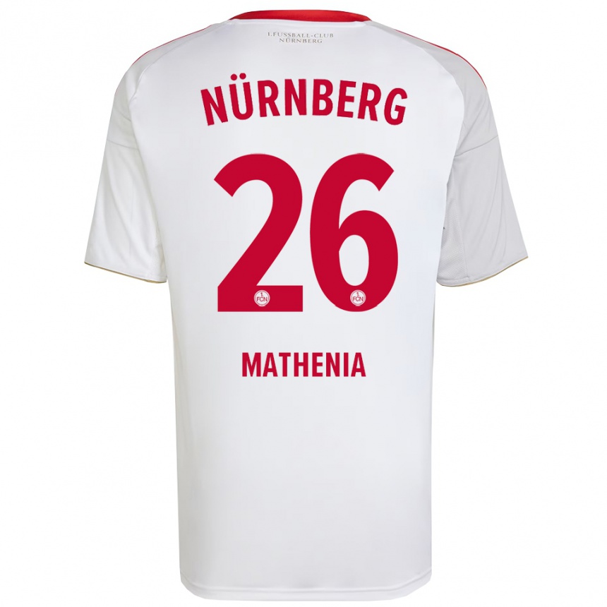 נשים כדורגל כריסטיאן מתניה #26 לבן אדום הרחק ג'רזי 2025/26