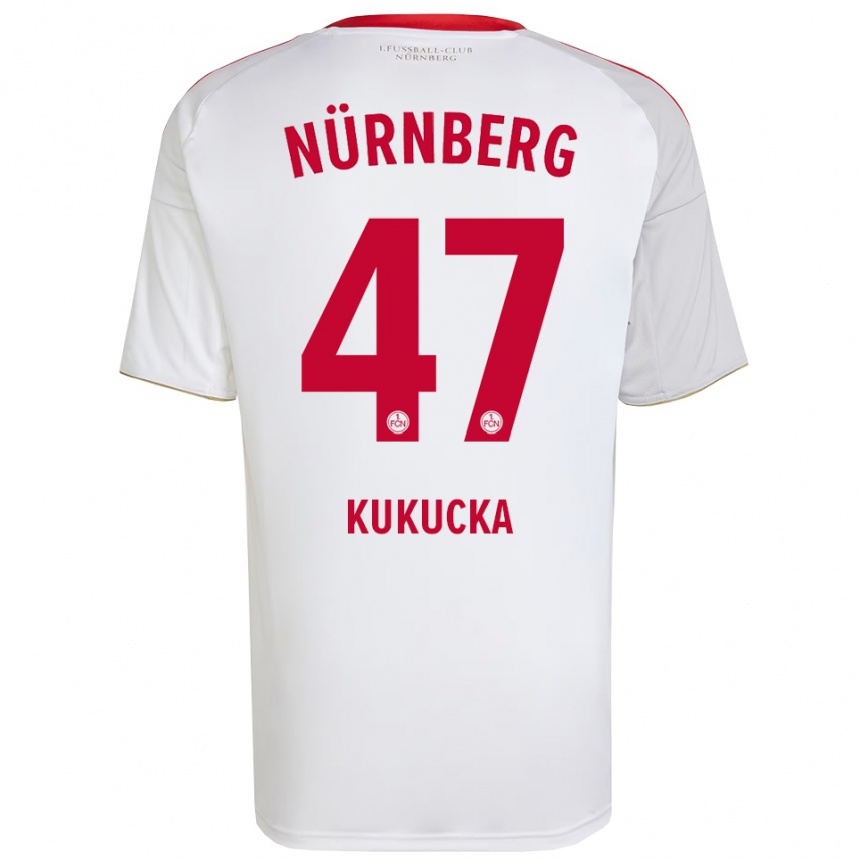 נשים כדורגל מיכל קוקוצ'קה #47 לבן אדום הרחק ג'רזי 2025/26