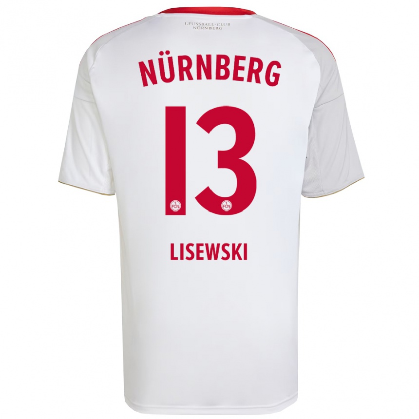 נשים כדורגל רובין ליזבסקי #13 לבן אדום הרחק ג'רזי 2025/26