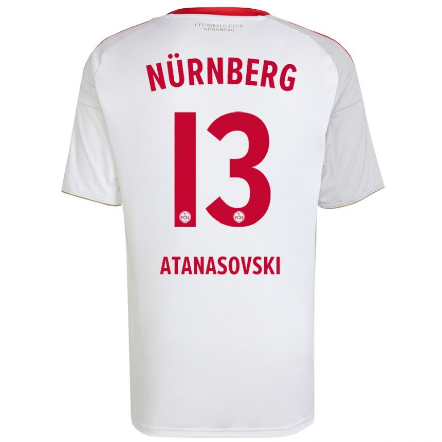 נשים כדורגל אדריאן אטנסובסקי #13 לבן אדום הרחק ג'רזי 2025/26