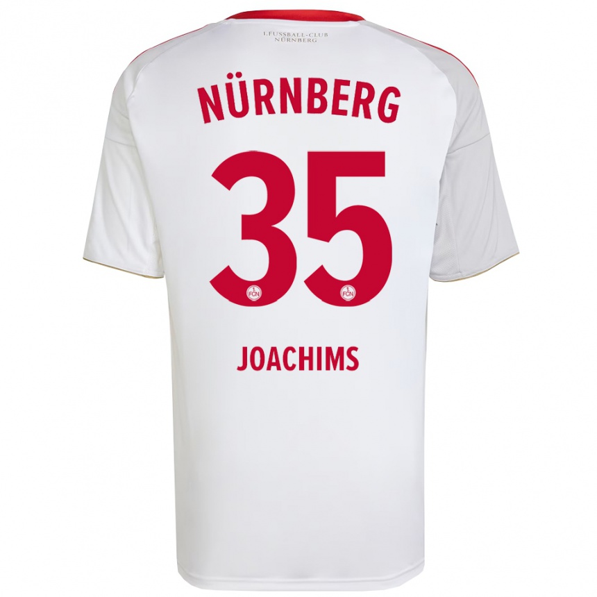 נשים כדורגל סימון יואכימס #35 לבן אדום הרחק ג'רזי 2025/26