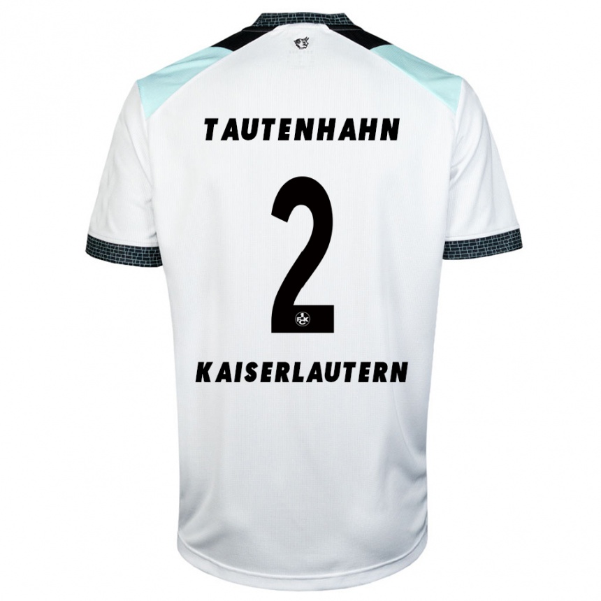 נשים כדורגל לינוס מקס טאותנהן #2 לבן שחור הרחק ג'רזי 2025/26