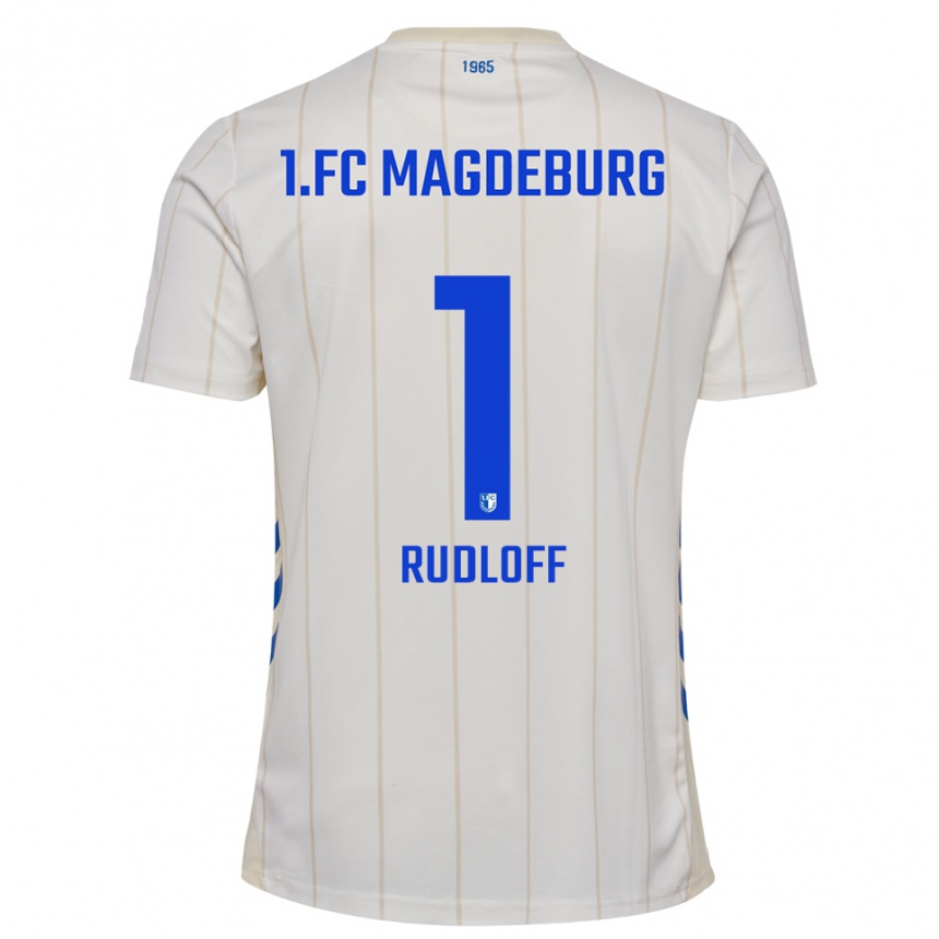 נשים כדורגל פלורנטין ראדלוף #1 לבן כחול הרחק ג'רזי 2025/26