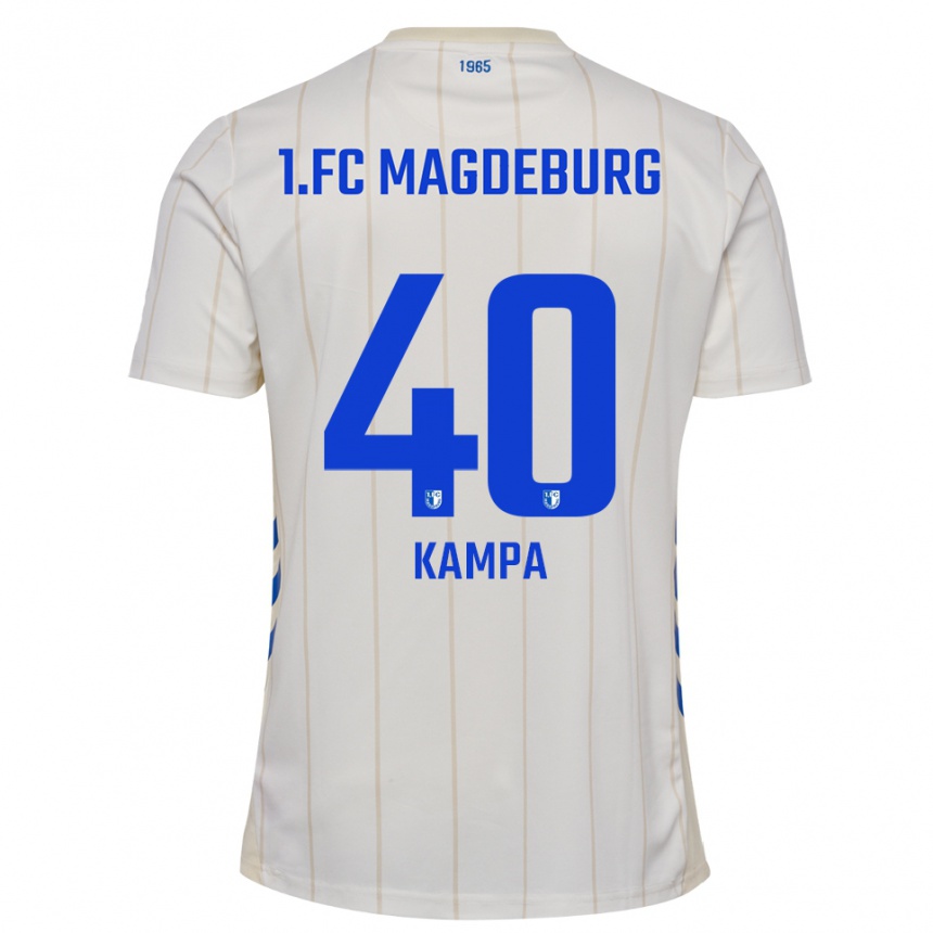 נשים כדורגל רוברט קמפה #40 לבן כחול הרחק ג'רזי 2025/26