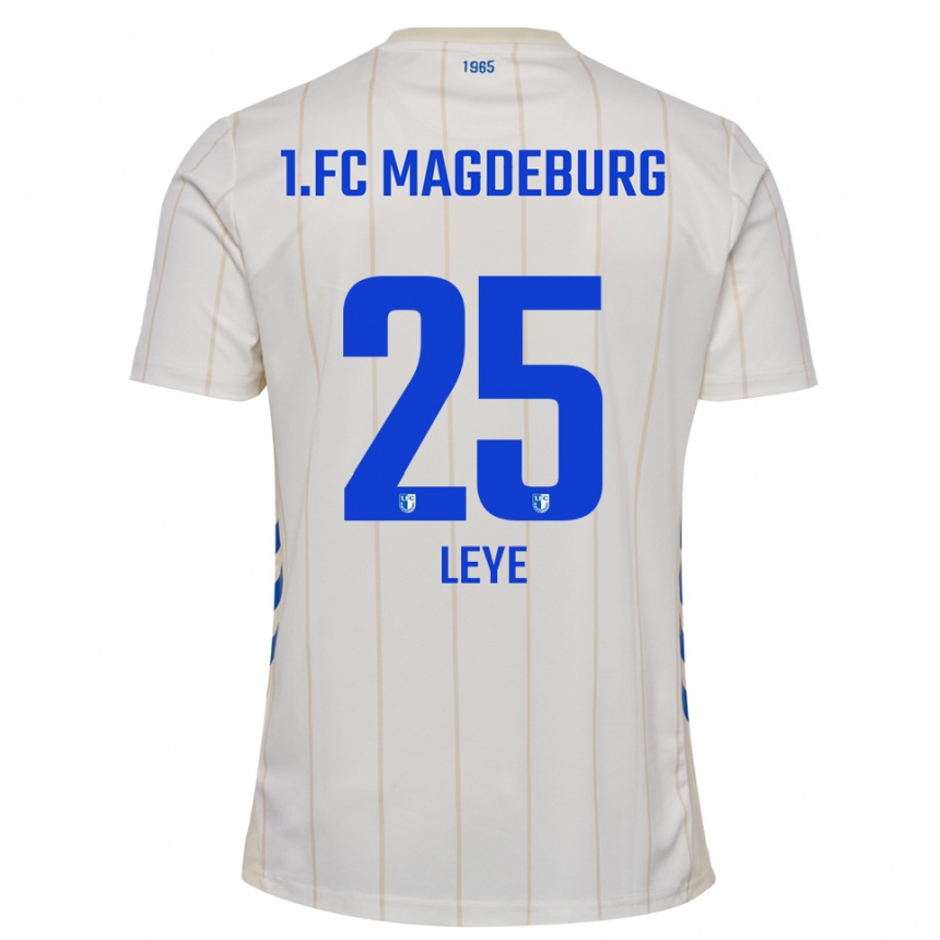 נשים כדורגל Titus Leye #25 לבן כחול הרחק ג'רזי 2025/26