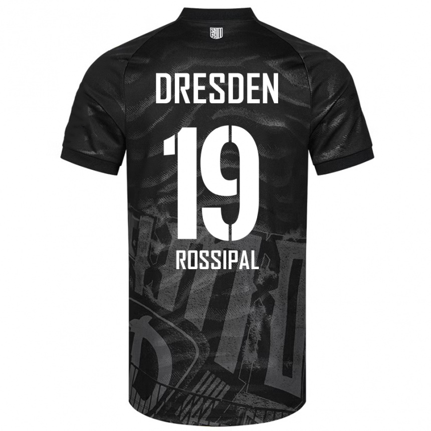 נשים כדורגל אלכסנדר רוסיפל #19 שחור אפור הרחק ג'רזי 2025/26