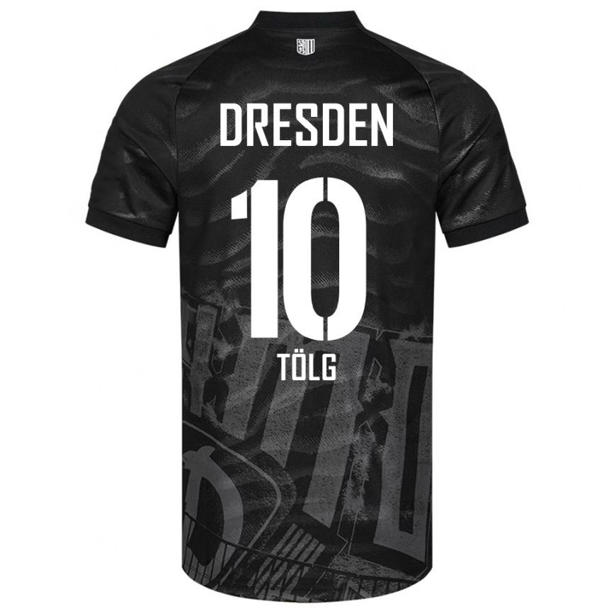 נשים כדורגל סדריק טולג #10 שחור אפור הרחק ג'רזי 2025/26