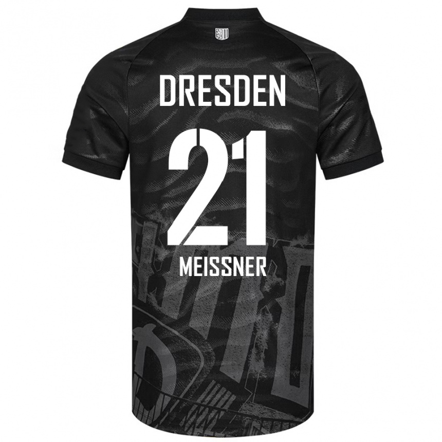 נשים כדורגל רובין מייסנר #21 שחור אפור הרחק ג'רזי 2025/26