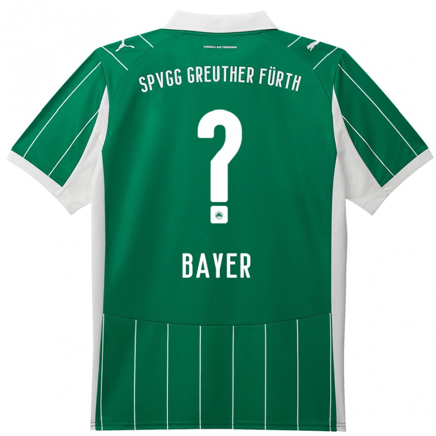 נשים כדורגל Lisa Bayer #0 ירוק לבן הרחק ג'רזי 2025/26