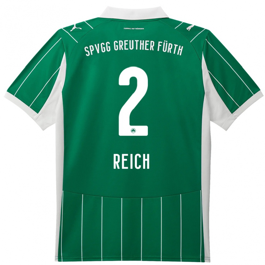 נשים כדורגל Lukas Reich #2 ירוק לבן הרחק ג'רזי 2025/26