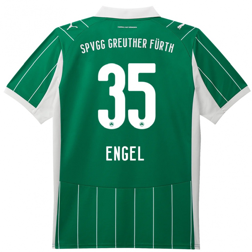 נשים כדורגל Jakob Engel #35 ירוק לבן הרחק ג'רזי 2025/26