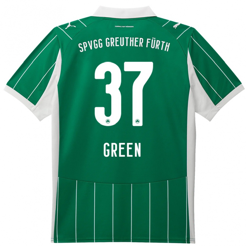 נשים כדורגל ג'וליאן גרין #37 ירוק לבן הרחק ג'רזי 2025/26