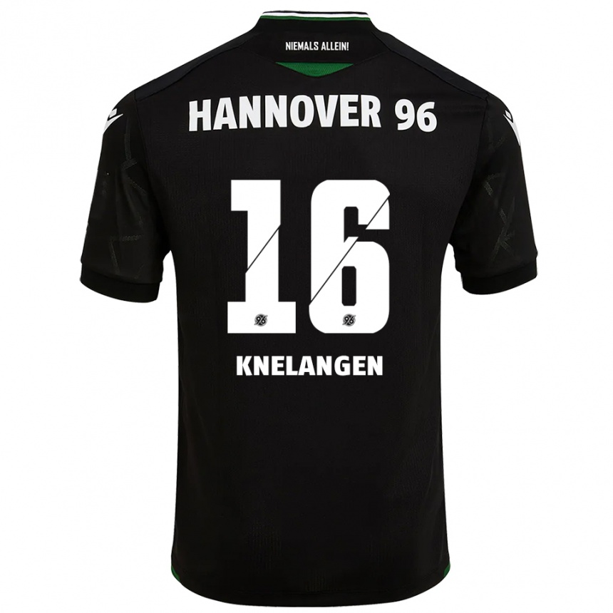 נשים כדורגל לוקה אליאס קנלנגן #16 שחור ירוק הרחק ג'רזי 2025/26