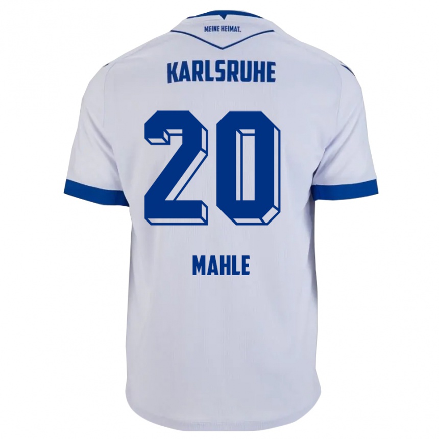 נשים כדורגל מריוס מאהלה #20 לבן כחול הרחק ג'רזי 2025/26