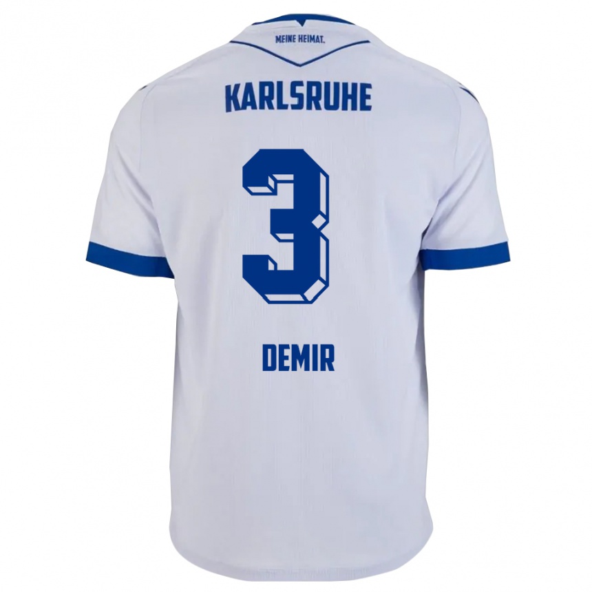 נשים כדורגל אראל דמיר #3 לבן כחול הרחק ג'רזי 2025/26