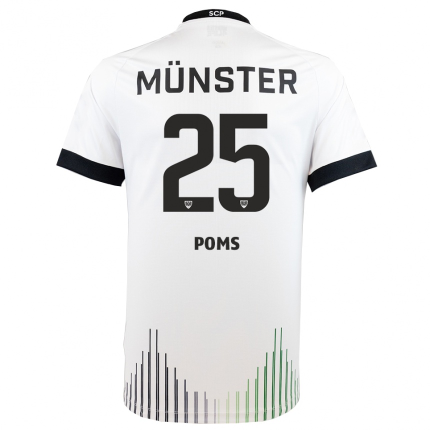 נשים כדורגל מלווין קיאנו פאמס #25 לבן שחור הרחק ג'רזי 2025/26