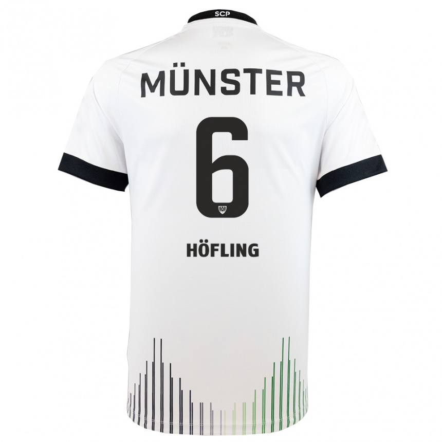 נשים כדורגל טיל הפלינג #6 לבן שחור הרחק ג'רזי 2025/26