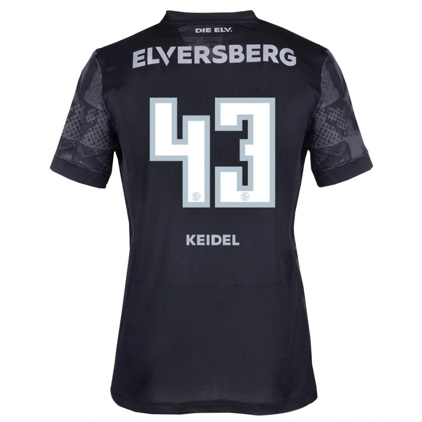 נשים כדורגל פליקס קיידל #43 שחור אפור הרחק ג'רזי 2025/26