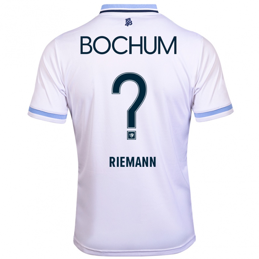 נשים כדורגל מנואל רימן #0 לבן תכלת הרחק ג'רזי 2025/26