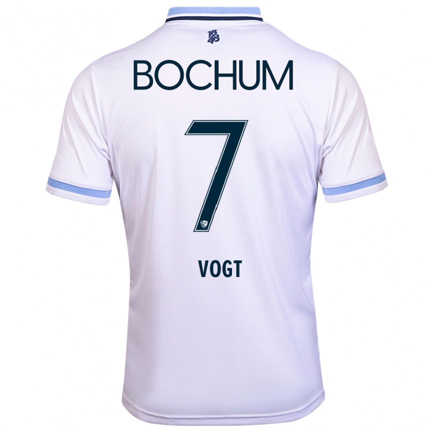 נשים כדורגל קווין פוגט #7 לבן תכלת הרחק ג'רזי 2025/26 נשים כדורגל קווין פוגט #7 לבן תכלת הרחק ג'רזי 2025/26