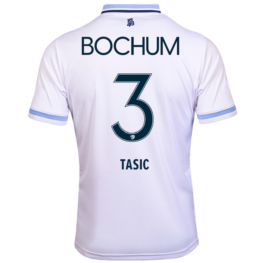 נשים כדורגל סטיבן טאסיק #3 לבן תכלת הרחק ג'רזי 2025/26