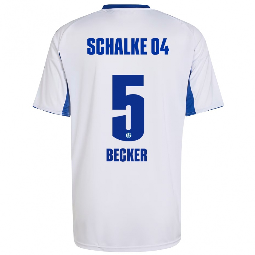 נשים כדורגל טימו בקר #5 לבן כחול הרחק ג'רזי 2025/26