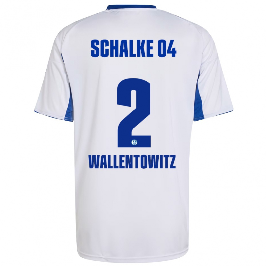 נשים כדורגל מיקה ולנטוביץ #2 לבן כחול הרחק ג'רזי 2025/26