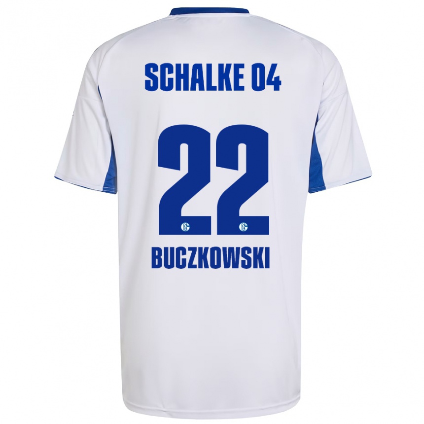 נשים כדורגל פיליפ אמארו בוצ׳קובסקי #22 לבן כחול הרחק ג'רזי 2025/26