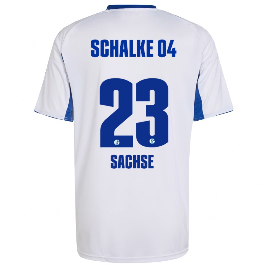 נשים כדורגל ג׳אקוב סכסה #23 לבן כחול הרחק ג'רזי 2025/26