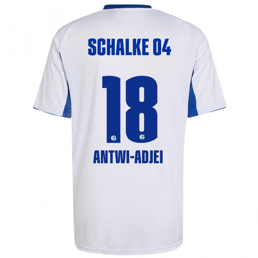 נשים כדורגל כריסטופר אנטווי אדג'יי #18 לבן כחול הרחק ג'רזי 2025/26