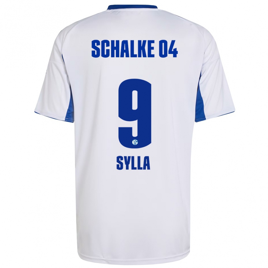 נשים כדורגל מוסא סילה #9 לבן כחול הרחק ג'רזי 2025/26