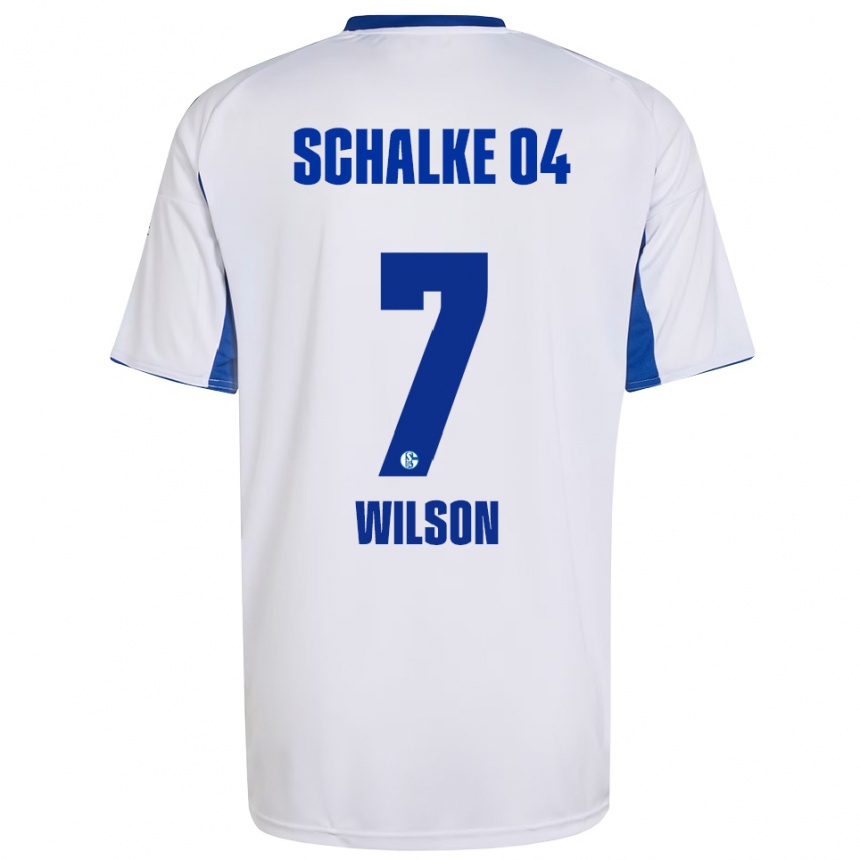 נשים כדורגל Clinton Wilson #7 לבן כחול הרחק ג'רזי 2025/26