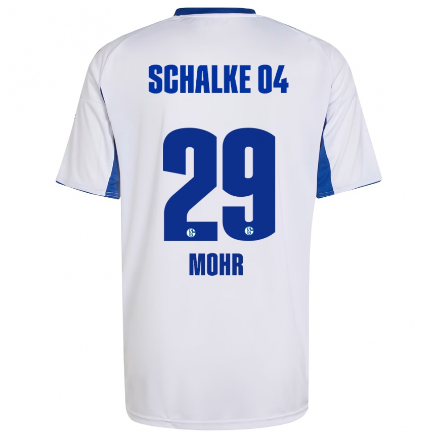 נשים כדורגל טוביאס מור #29 לבן כחול הרחק ג'רזי 2025/26