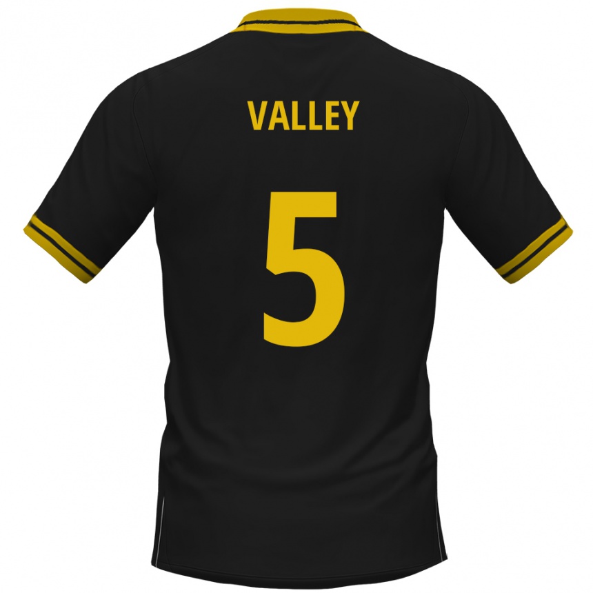 נשים כדורגל Noah Valley #5 שחור צהוב הרחק ג'רזי 2025/26