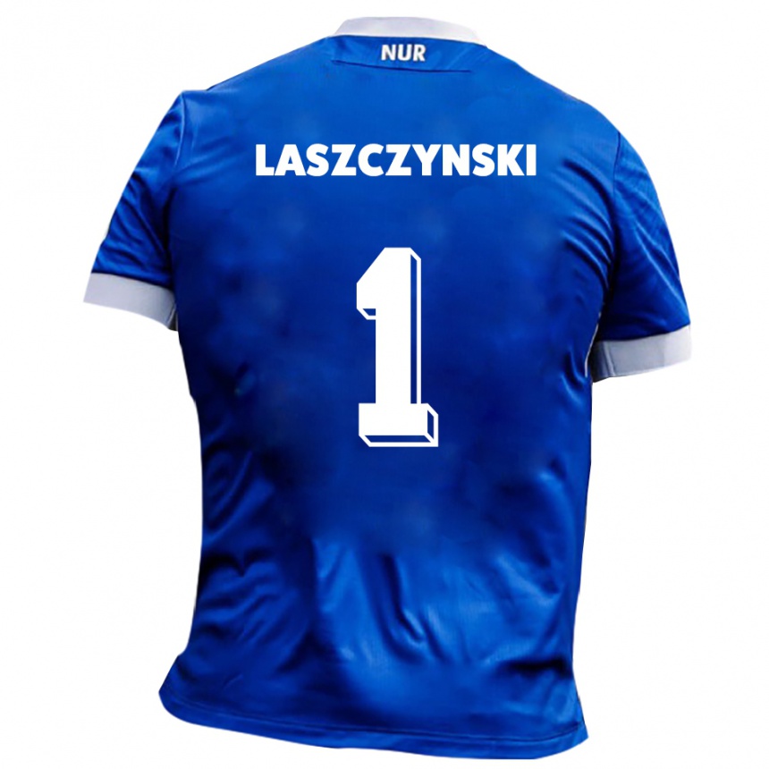 נשים כדורגל אדם לשצ׳ינסקי #1 כחול לבן הרחק ג'רזי 2025/26