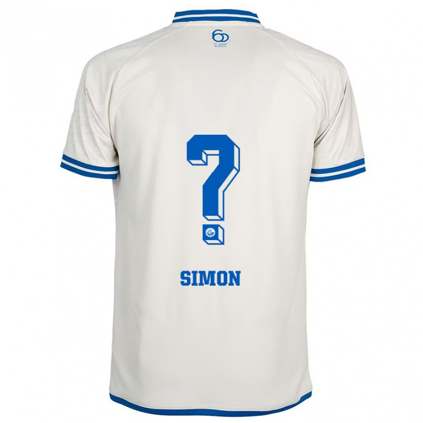 נשים כדורגל Simon Von Lieres Und Wilkau #0 לבן כחול הרחק ג'רזי 2025/26